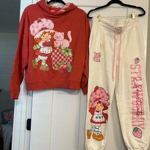 Strawberry Shortcake Hoodie and Sweatpants Set